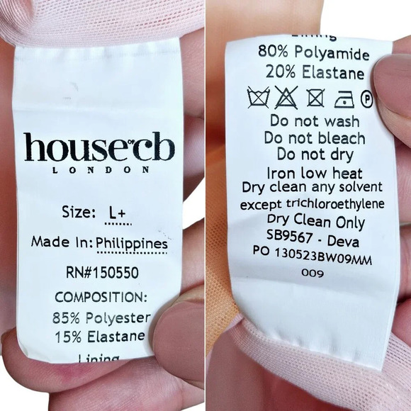 House of CB Deva Ombre Pink‎ Orange Mesh Corset Mini Dress Size L+/XL - Picture 9 of 11